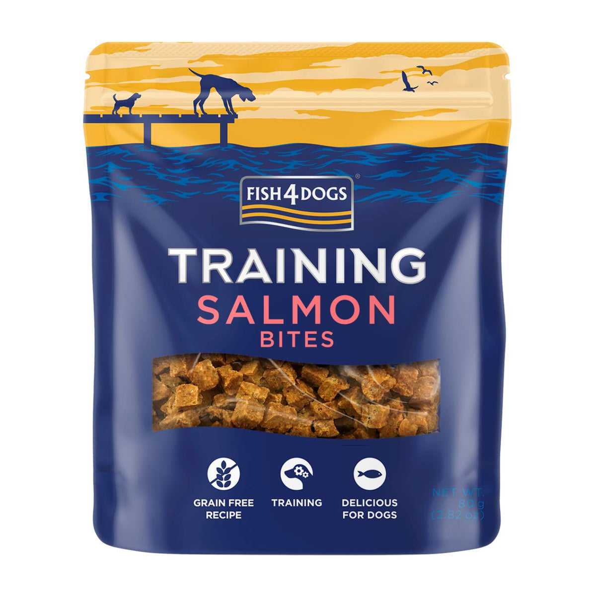 Fish4Dogs Training Adult Salmon Bites Snack per Cani 80 g