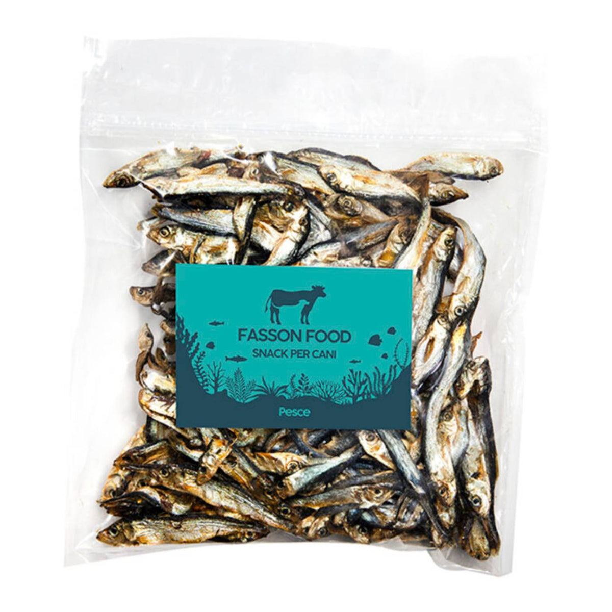 Fasson Food Sardine Essiccate Snack naturale per Cani e Gatti 150 g