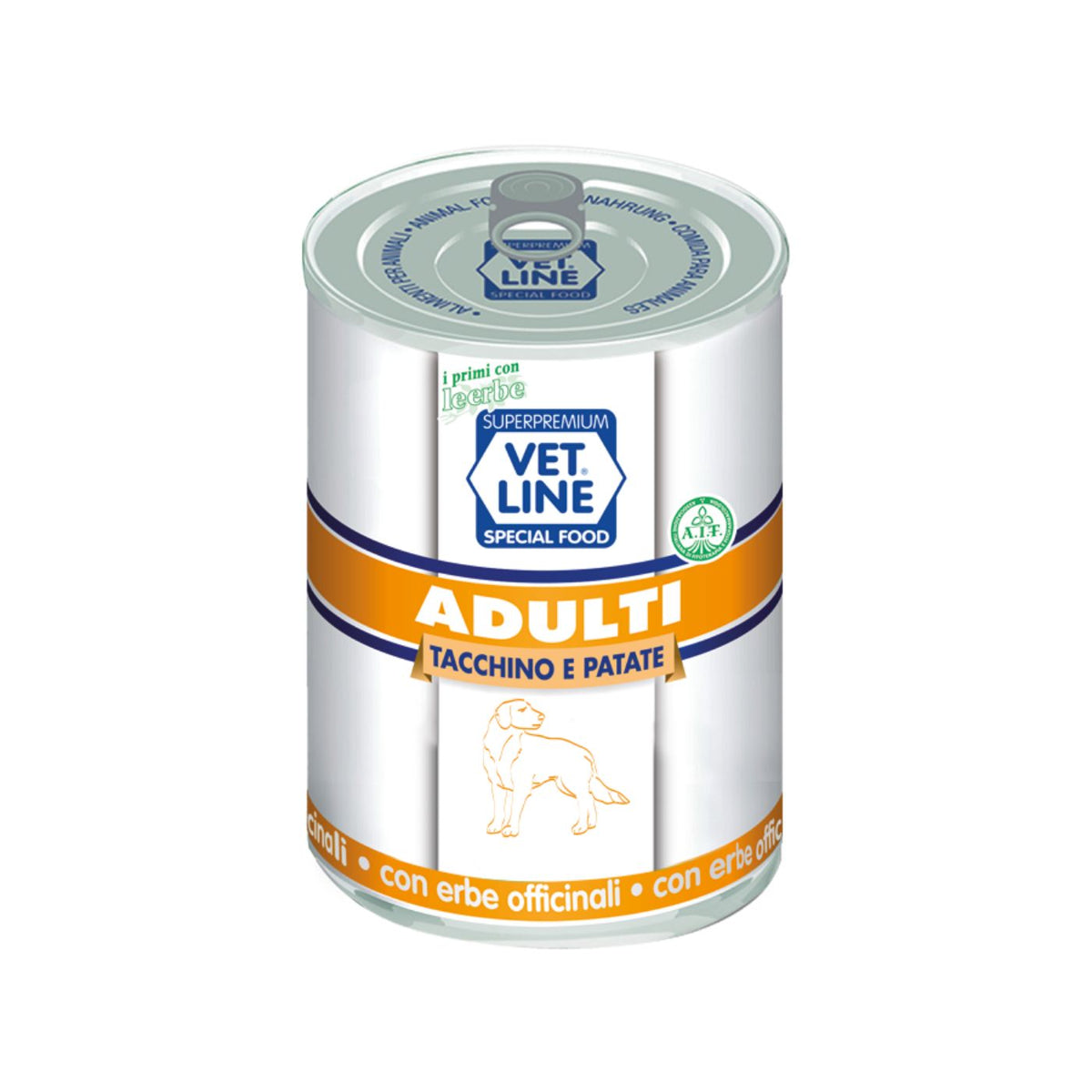 Vet Line Umido Tacchino e Patate per Cani Adulti 400 g VetLine