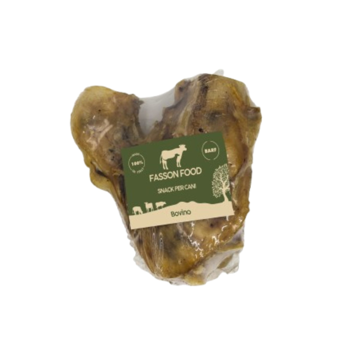 Fasson Food Ginocchio di Vitello Filiera Piemontese Masticativo Naturale per Cani