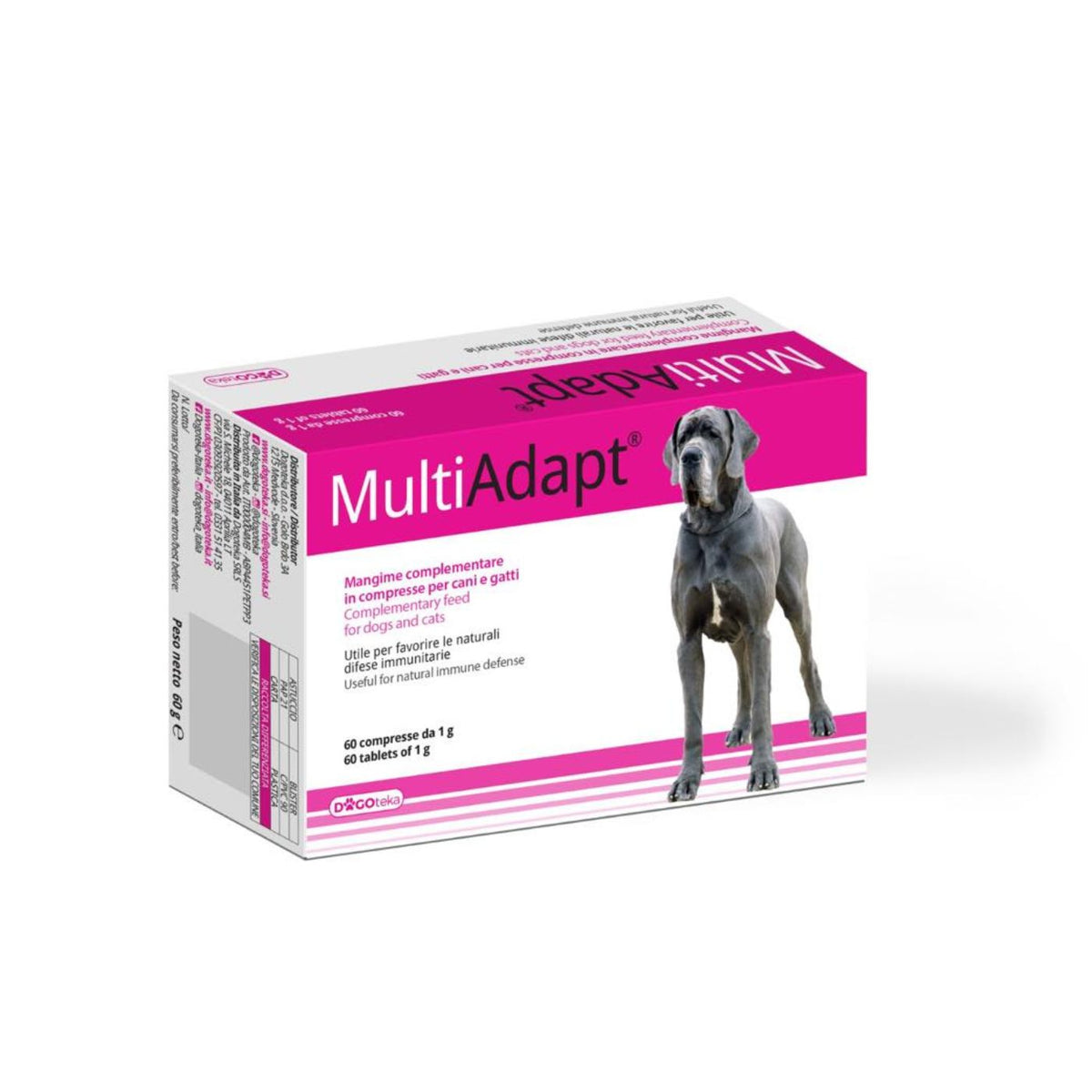 Dogoteka MultiAdapt Integratore per Cani e Gatti 60 Compresse