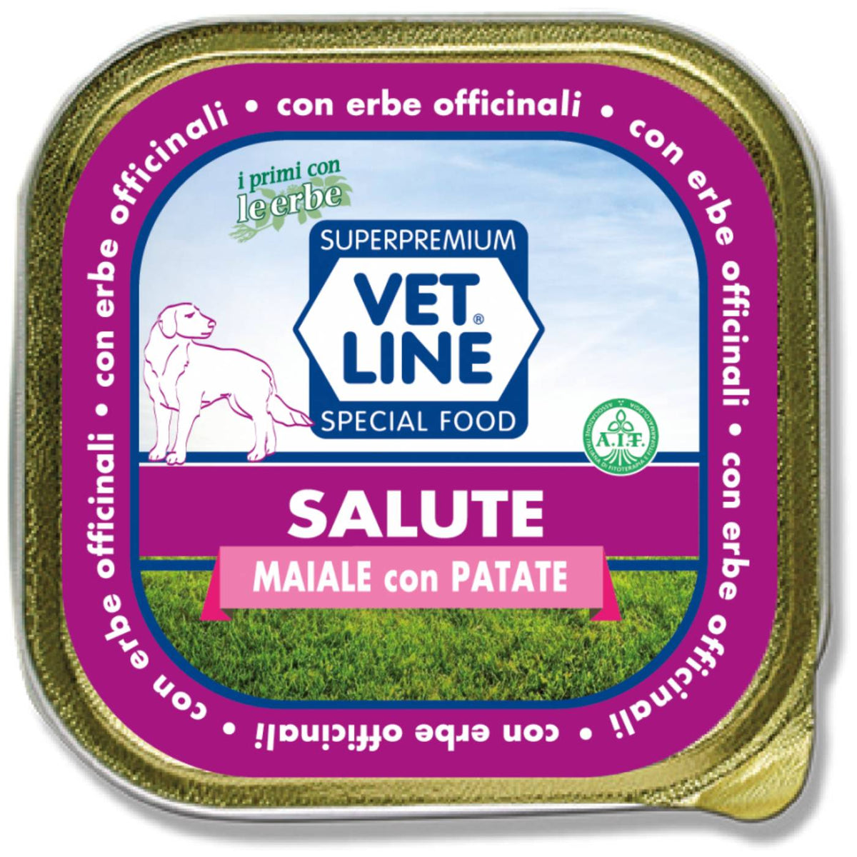 Vet Line Salute Maiale con Patate Alimento Umido Monoproteico per Cani VetLine