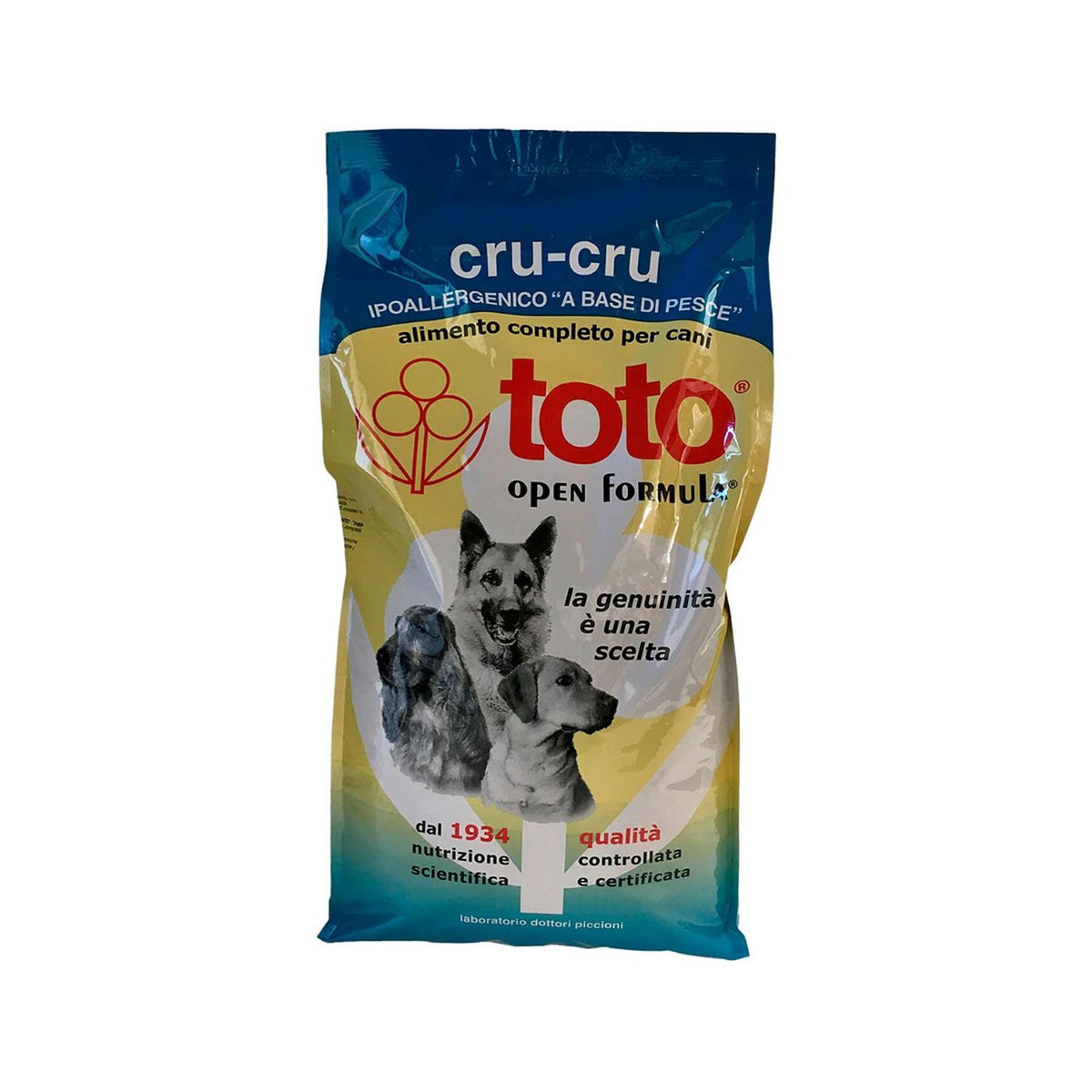 Toto Open Formula Cru Cru Pesce MINI SIZE per Cani