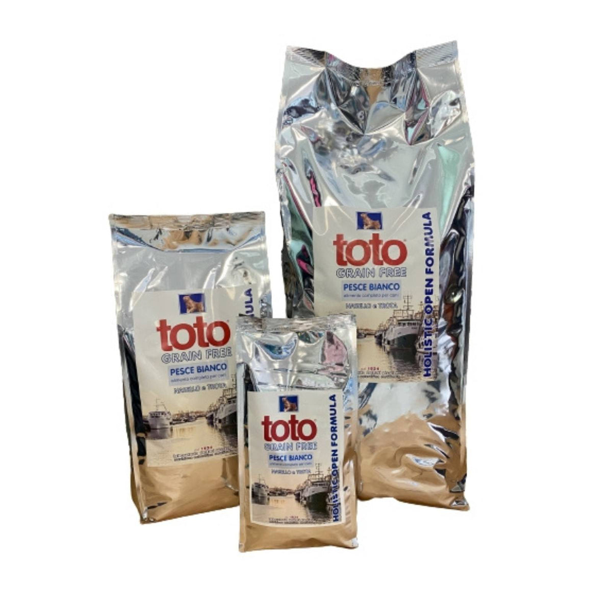 Toto Holistic Open Formula Pesce Bianco Nasello e Trota Grain Free per Cani