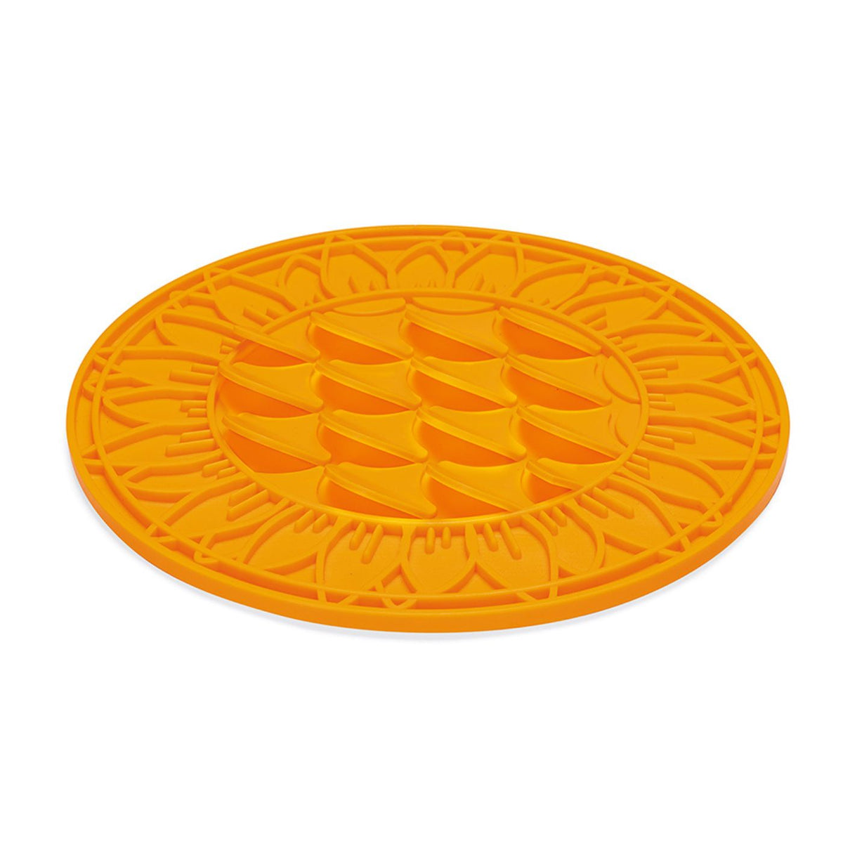 Beeztees Lick Mat per Cani Girasole Arancio 30 cm