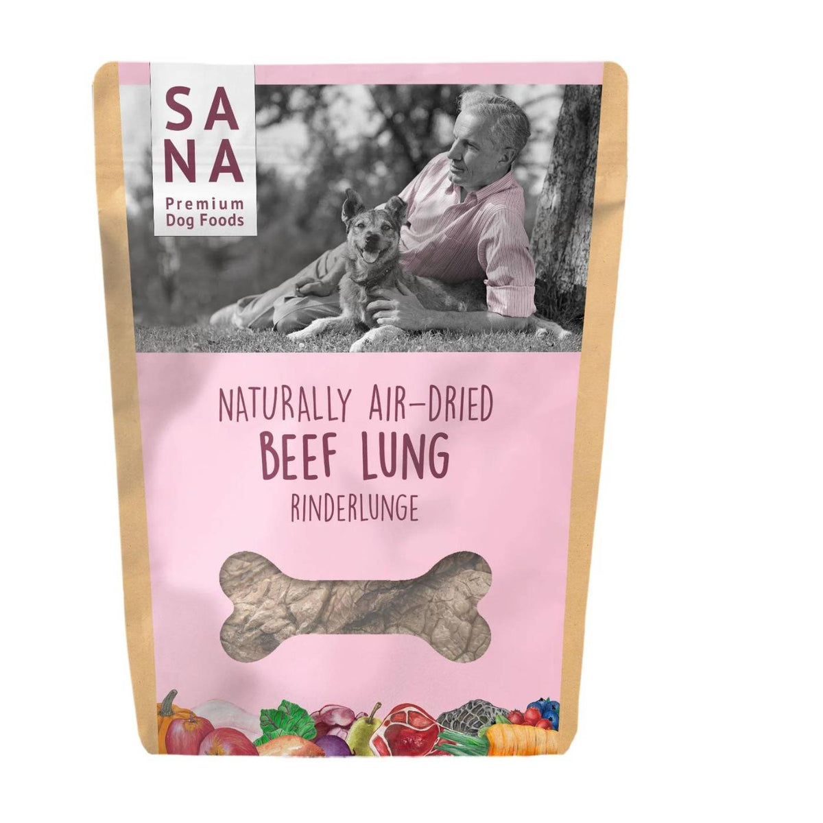 Sanadog Polmone di Bovino Snack per Cani
