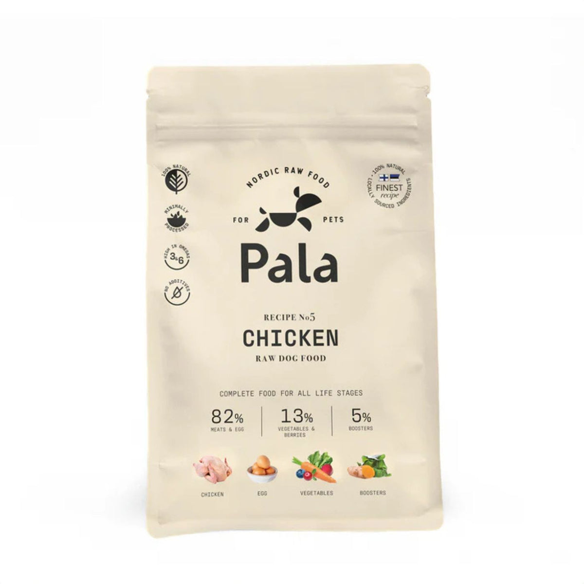 Pala Alimento Completo per Cani con Pollo Ricetta N° 5