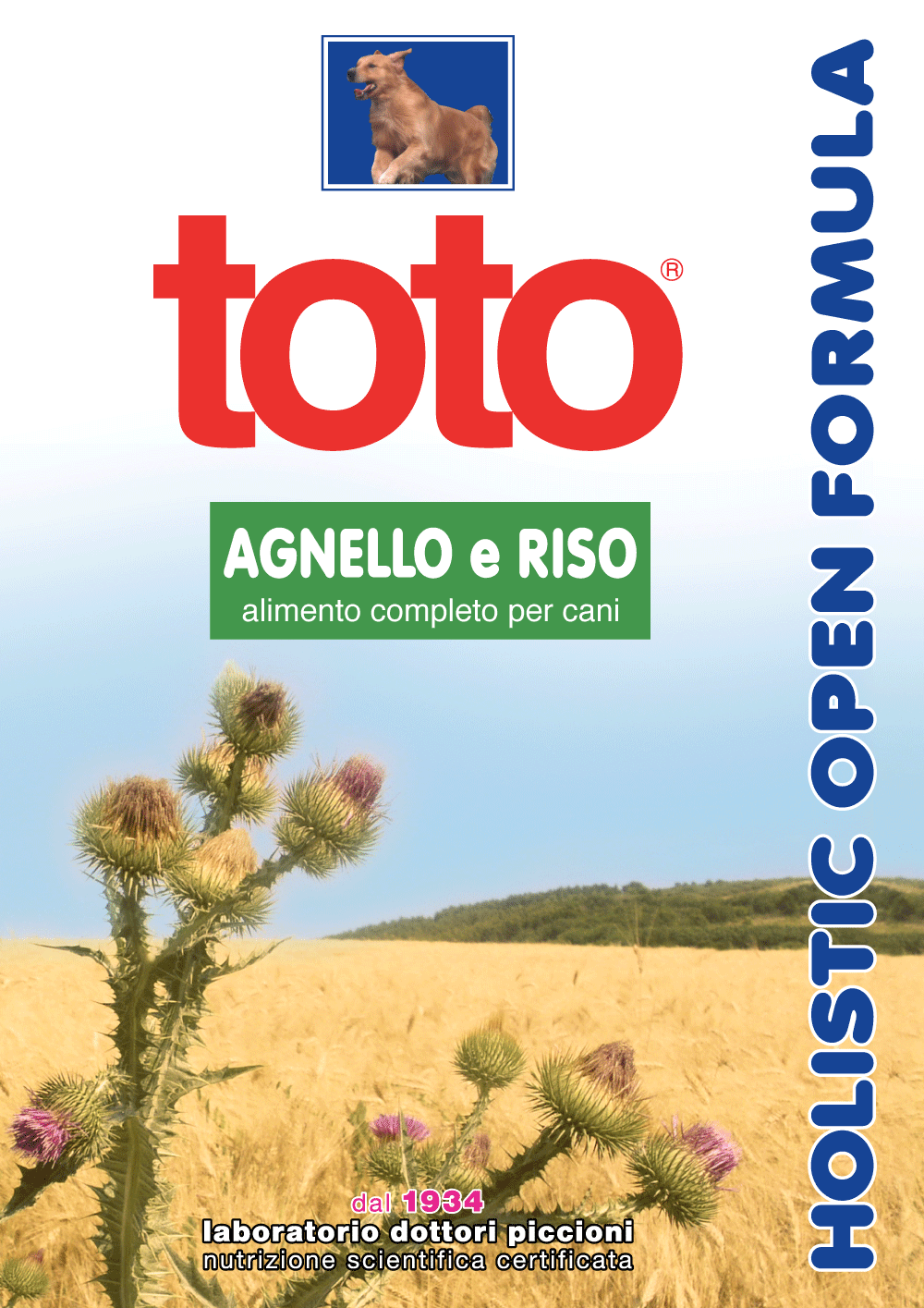 Toto Holistic Open Formula Agnello e Riso per Cani
