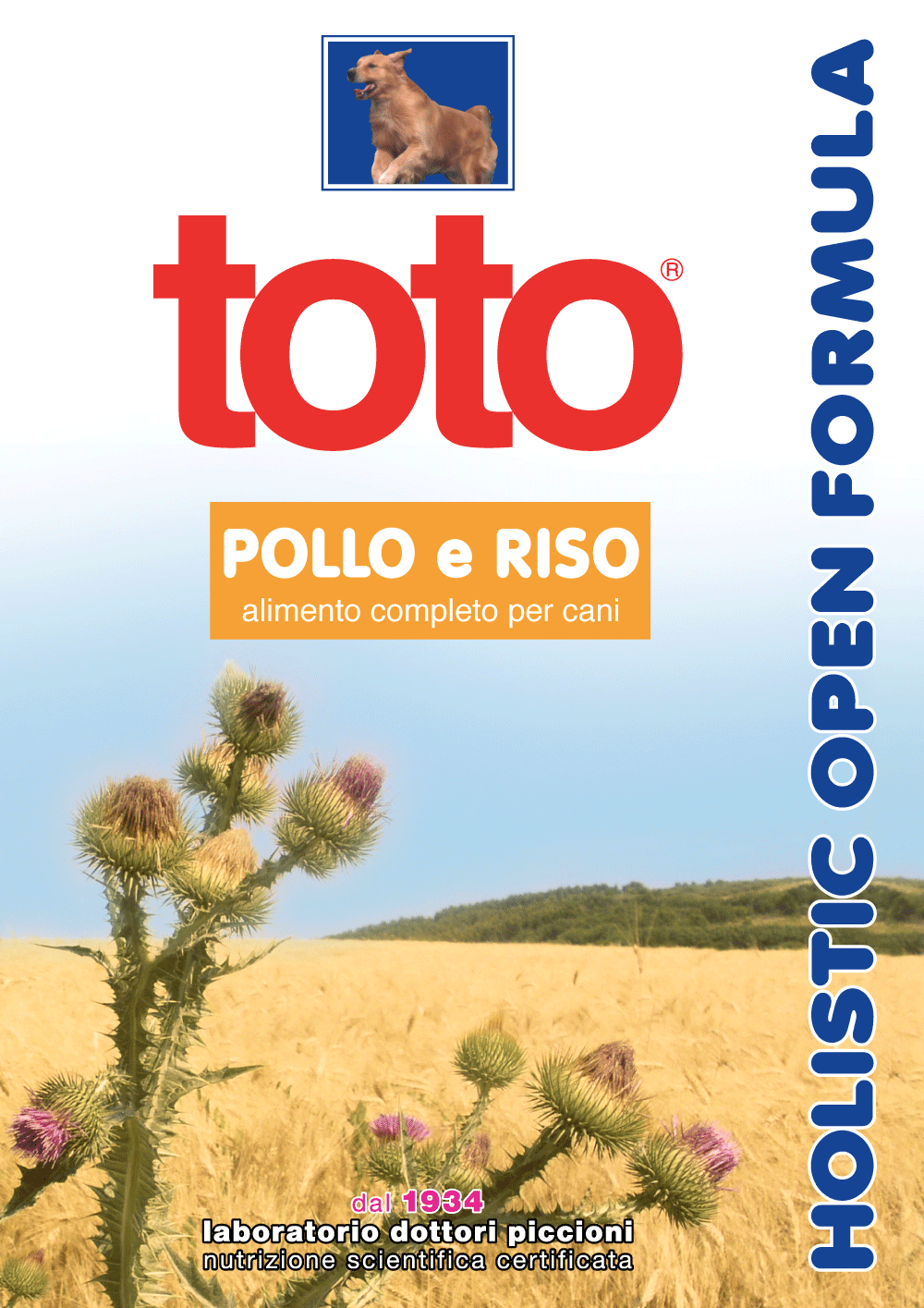 Toto Holistic Open Formula Pollo e Riso per Cani