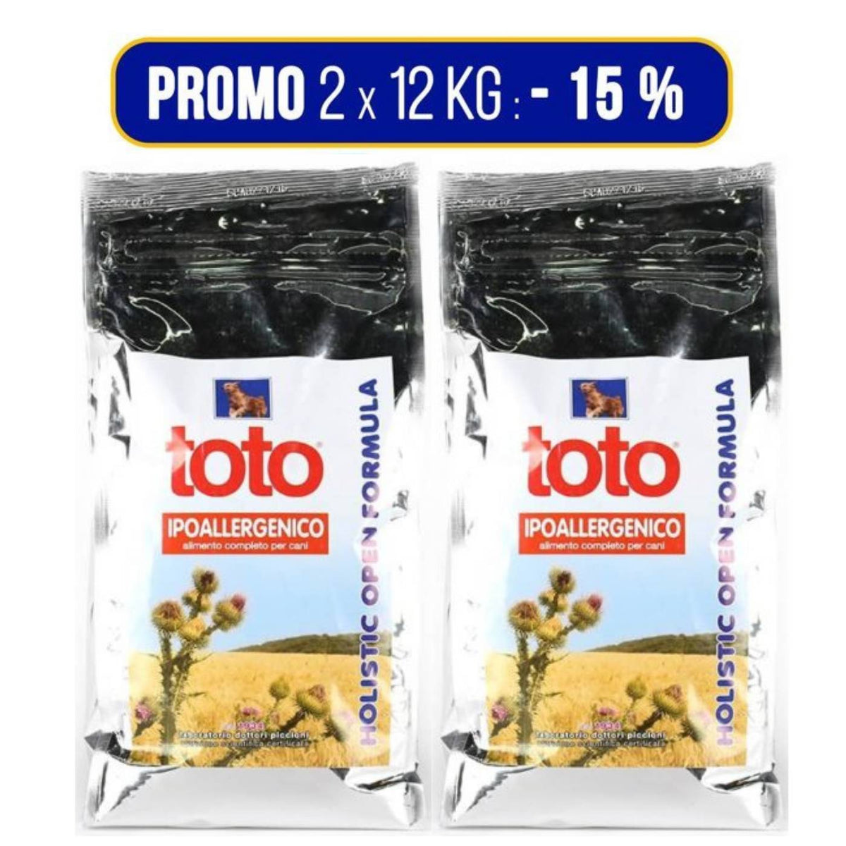 Toto Holistic Open Formula Ipoallergenico per Cani