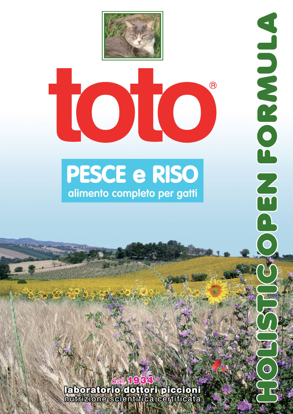Toto Holistic Open Formula Pesce e Riso per Gatti