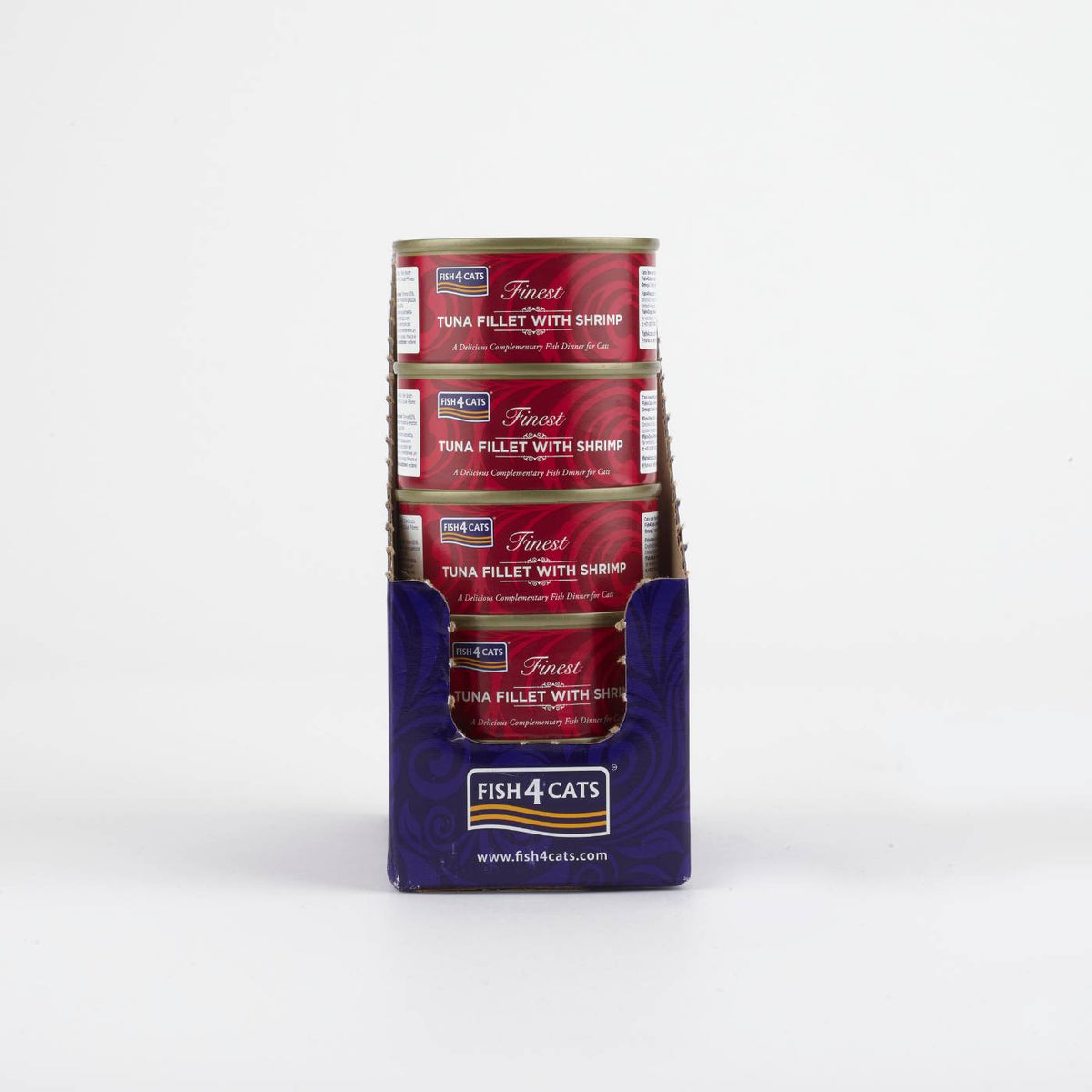 Fish4Cats Finest Filetti di Tonno con Gamberetti Umido per Gatti 70 gr