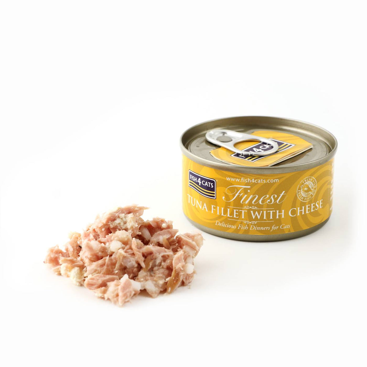 Fish4Cats Finest Filetti di Tonno con Formaggio Umido per Gatti 70 g