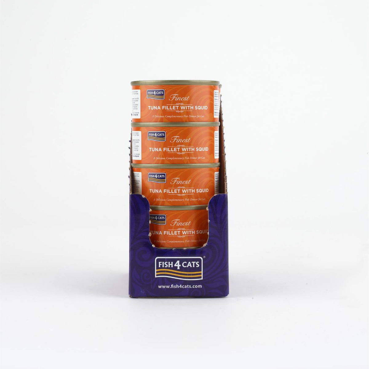 Fish4Cats Finest Filetti di Tonno con Calamari per Gatti 70 gr