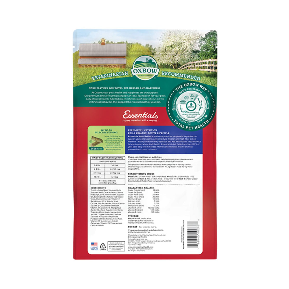 Oxbow Essential Adult Rabbit Food