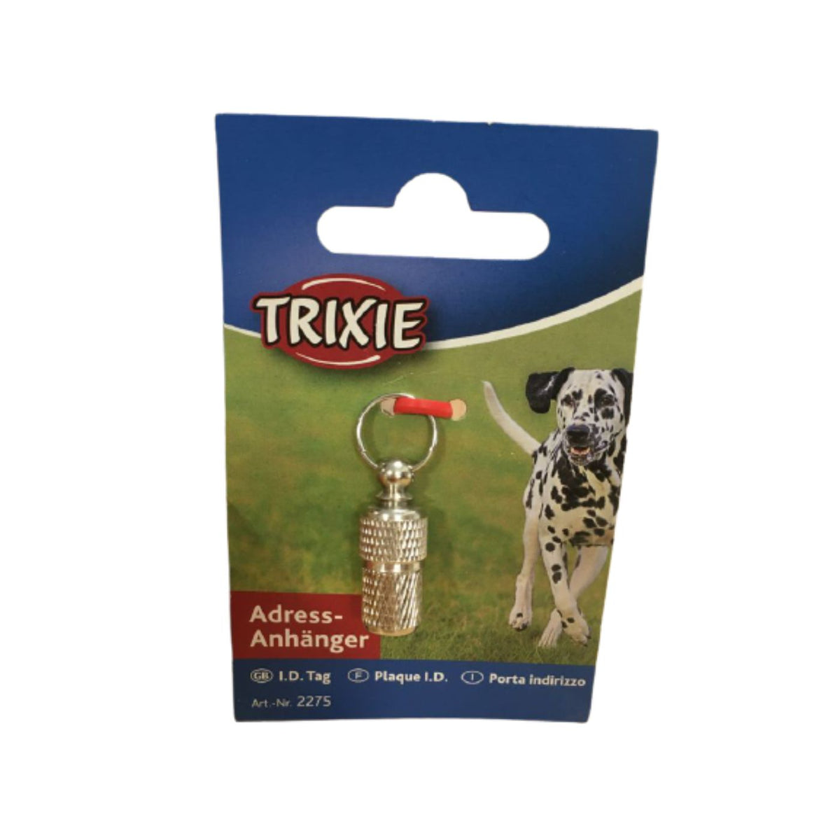 Trixie Porta Indirizzo in Metallo Cromato per Cani