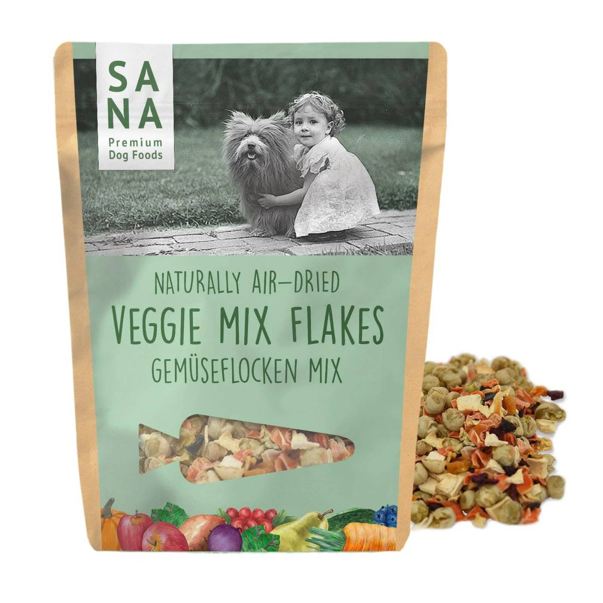Sanadog Mix di Fiocchi di Verdure per Cani