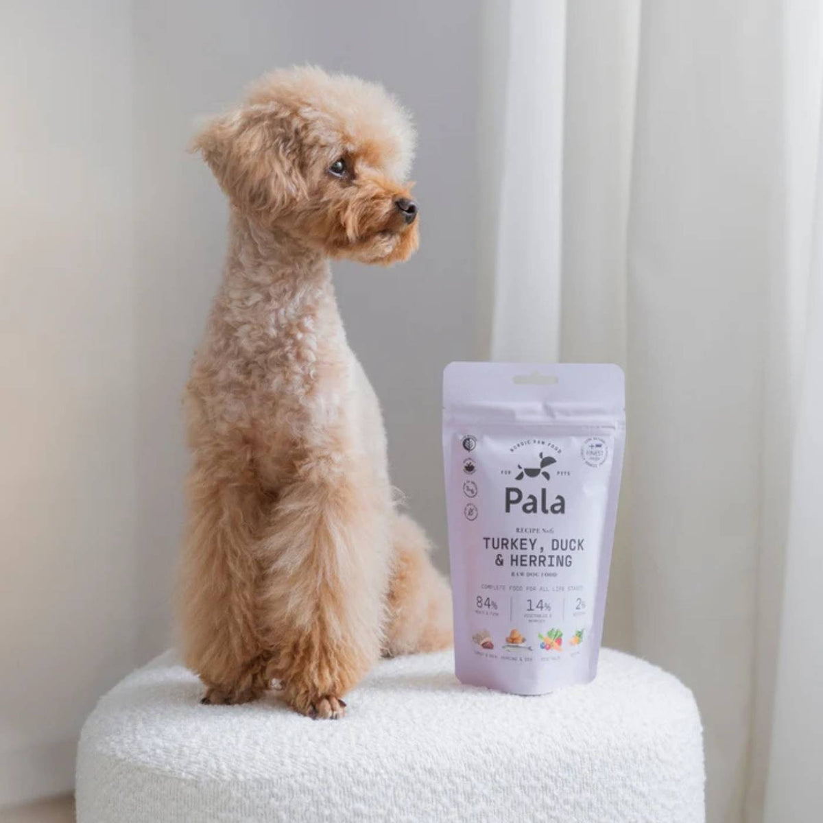 Pala Alimento Completo per Cani con Tacchino Anatra & Aringa Ricetta N° 6