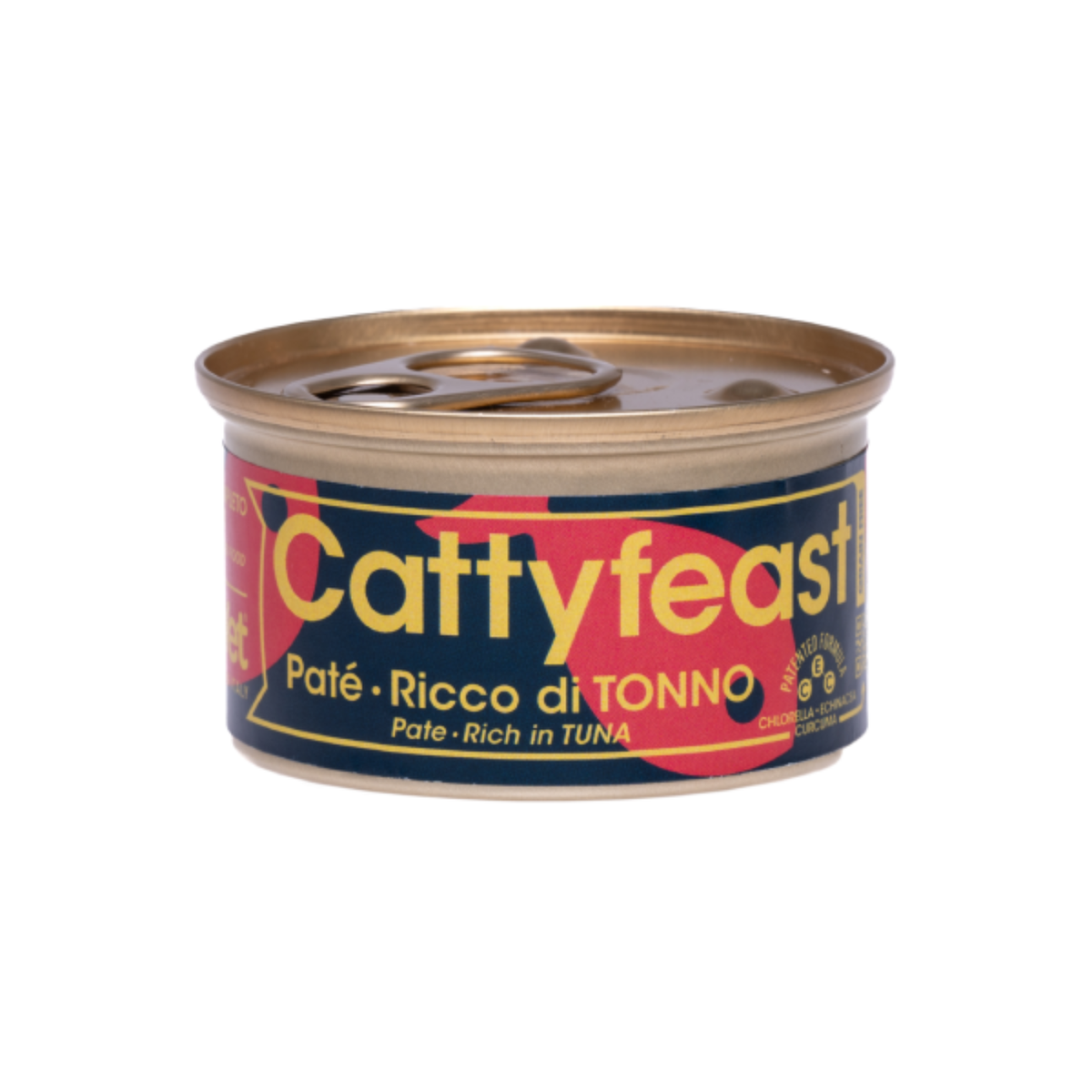 1 x 85 g Fidovet Cattyfeast Patè Alimento per Gatti al Tonno