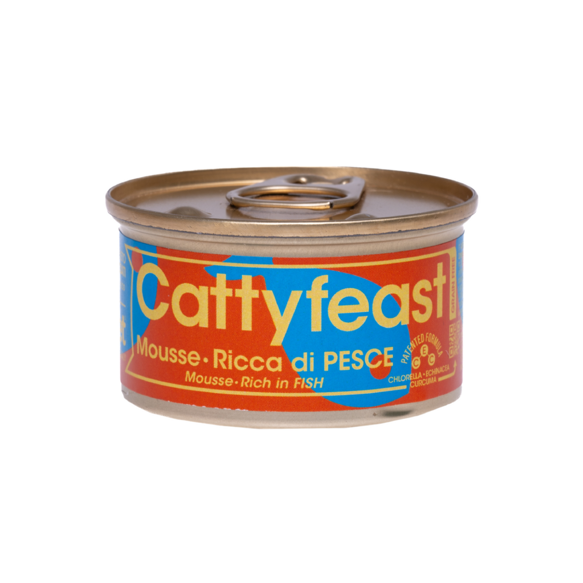 1 x 85 g Fidovet Cattyfeast Mousse Alimento per Gatti Sterilizzati al Pollo e Pesce