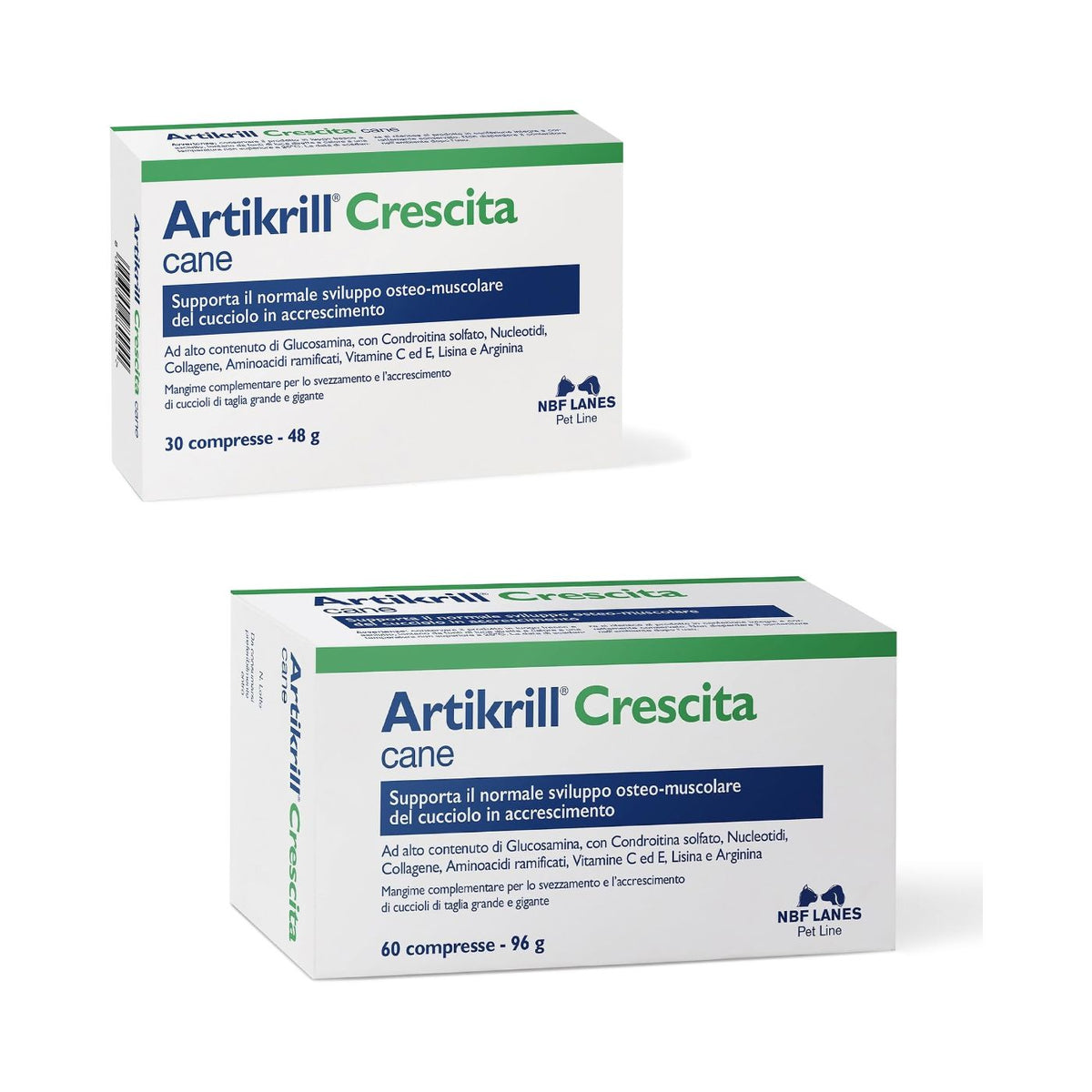 NBF Lanes Artikrill Crescita Cane – Integratore Articolazioni e Crescita Cuccioli