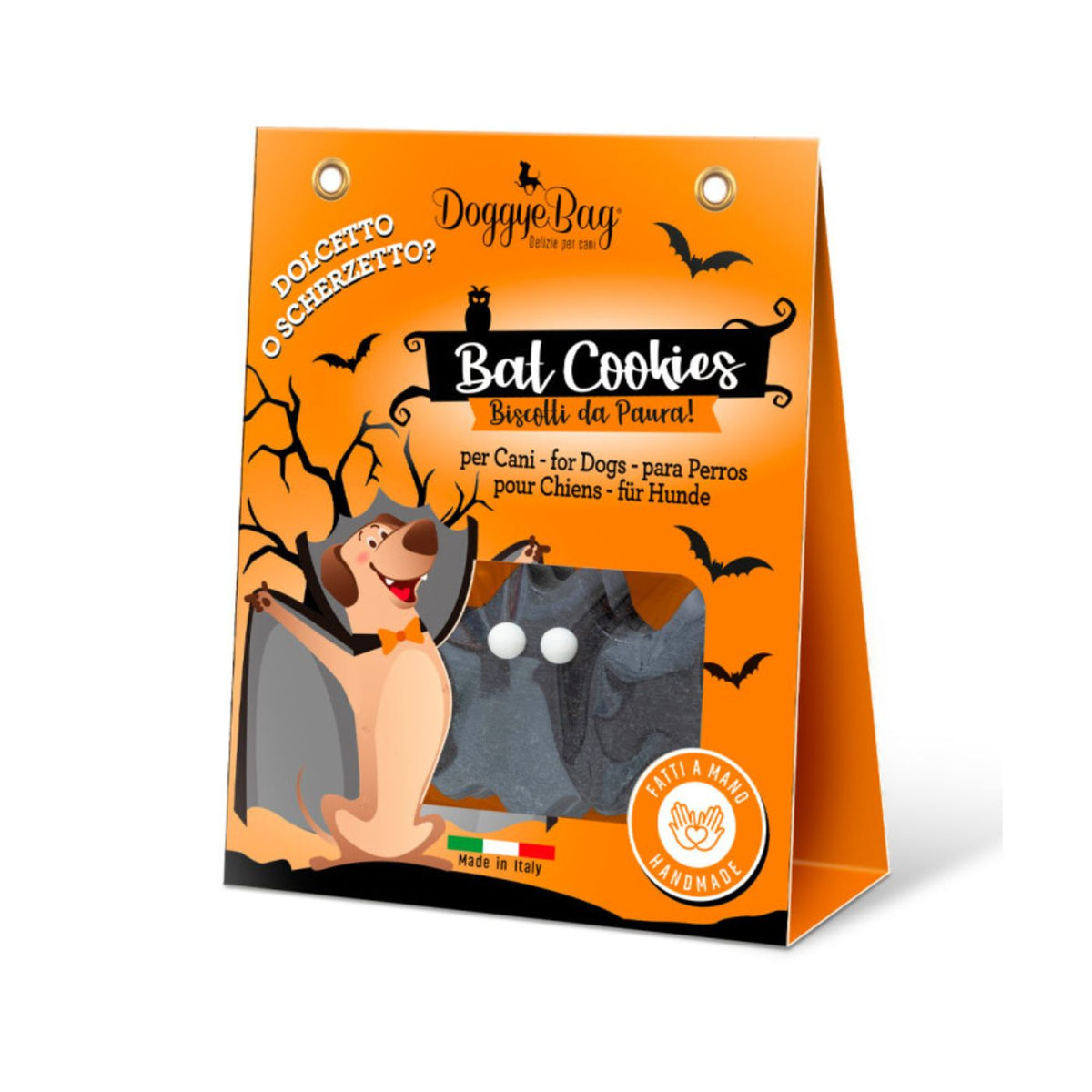 DoggyeBag Bat Cookies – Biscotti di Halloween per Cani a Forma di Pipistrello 50 g