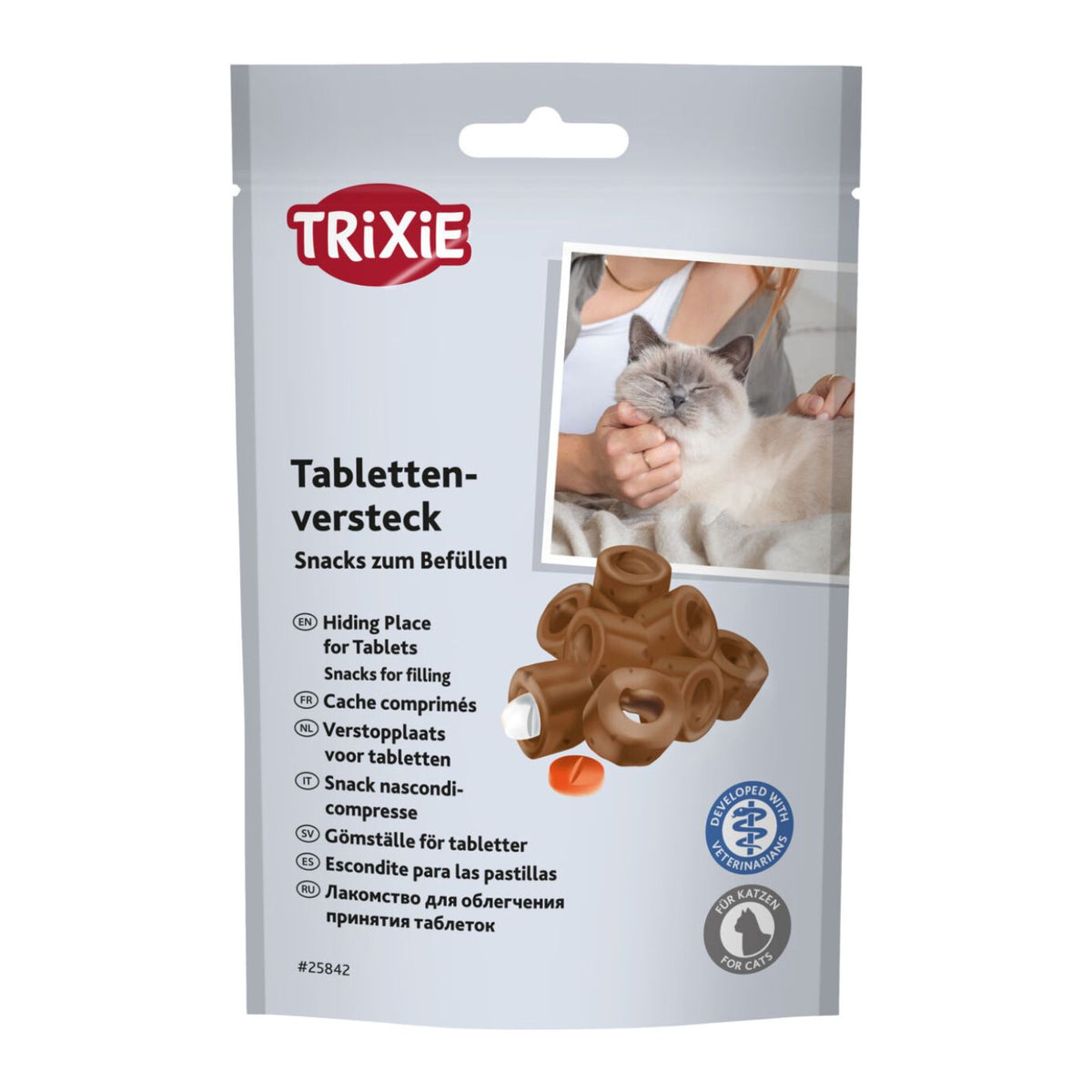 Trixie Snack Nascondi Compresse per Gatti con Pollo 50 g