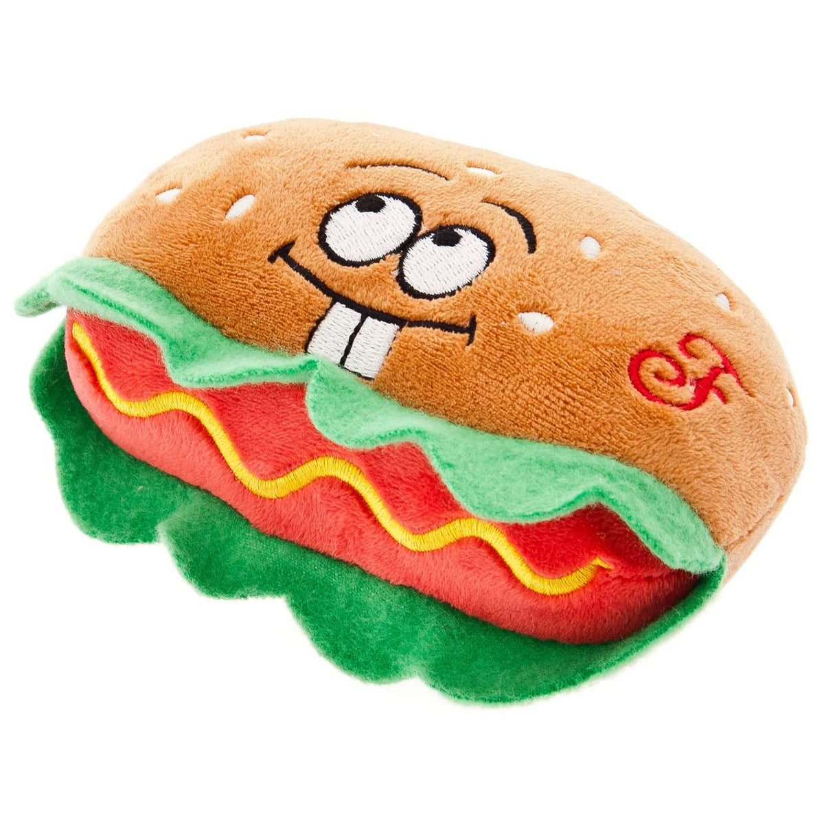 Ferribiella Gioco per Cani Fuxtreme Fluffy Hamburger Ciniglia/Gomma