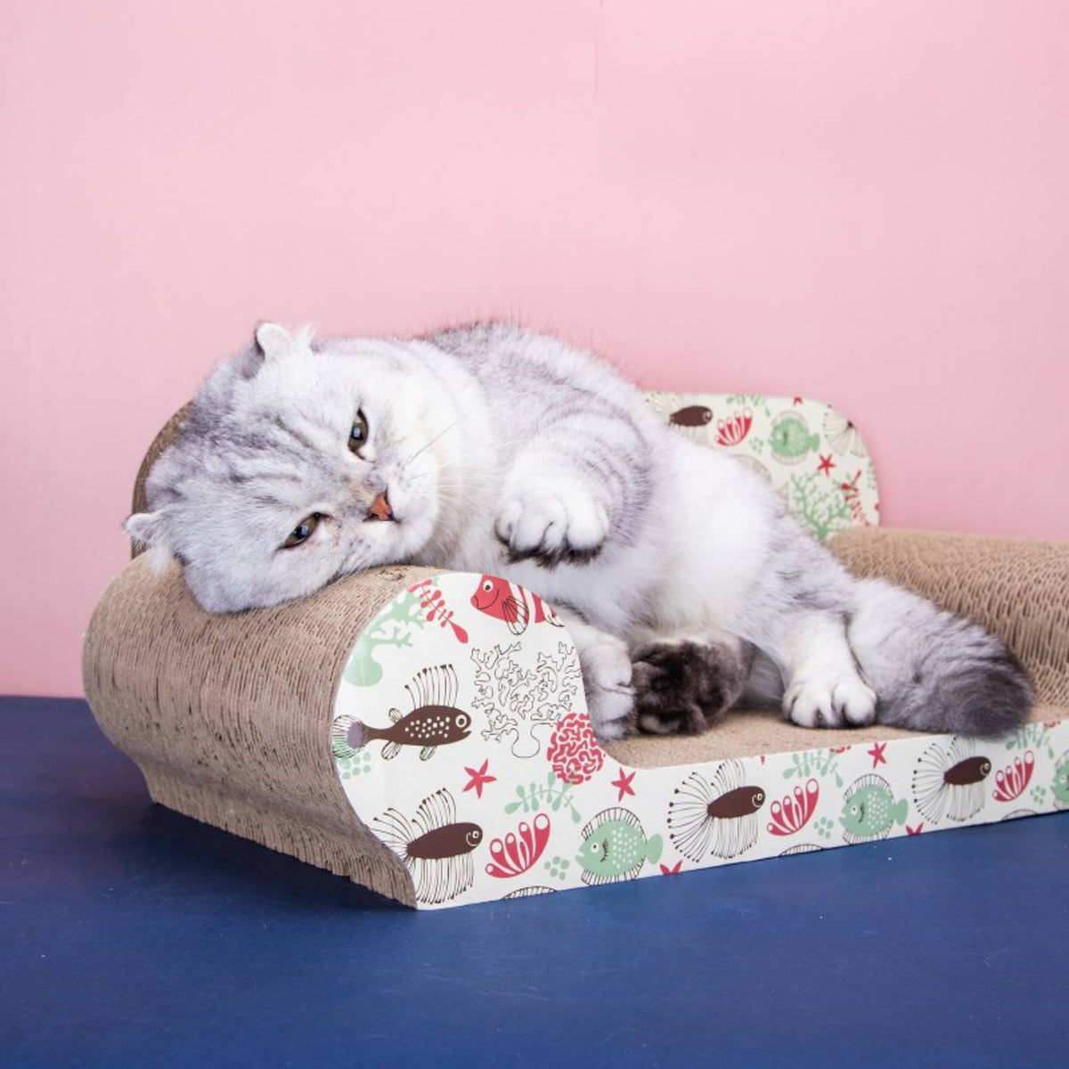 Tiragraffi per Gatti Divanetto Pesciolini Nobleza