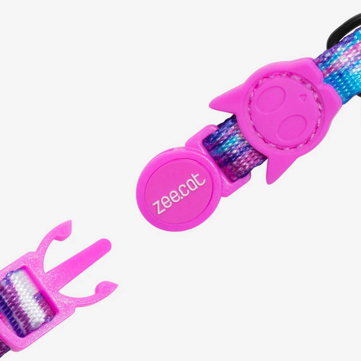 Zee.Cat Collare per Gatti Regolabile Error #502 Linea Glitch 20 - 30 cm