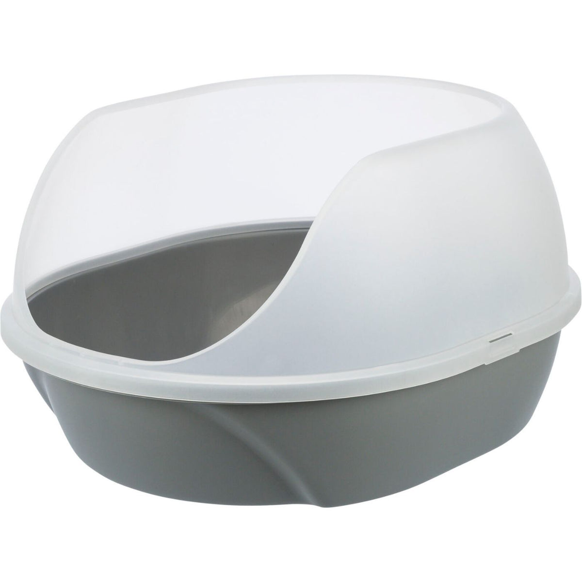 Trixie Lettiera Cassetta Igienica Toilette Aperta per Gatti Simao Grigio 48 x 30 x 58 cm