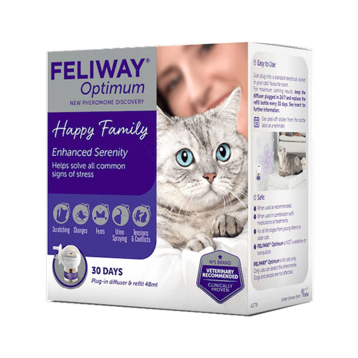 Ceva Feliway® per Gatti Optimum Diffusore + Ricarica 30 giorni 48 ml