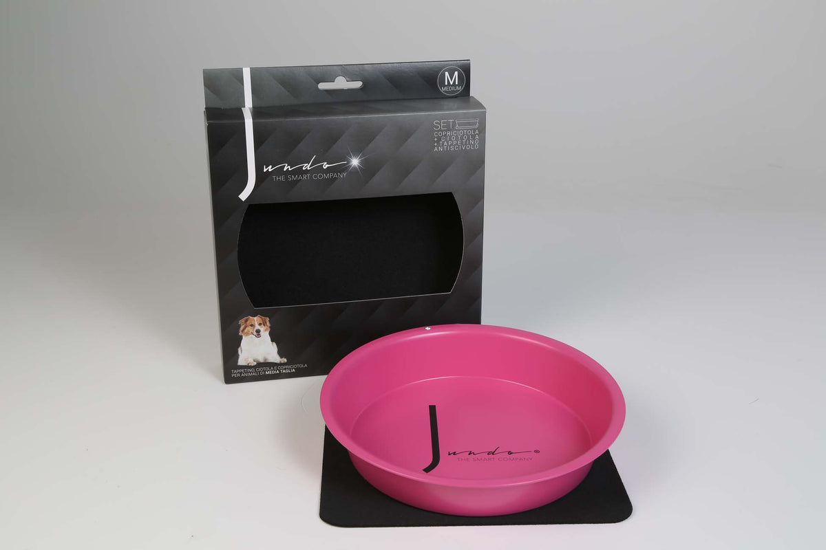 PROMO FINE SERIE !!! Ciotola per Cani Fucsia in Alluminio Jundo