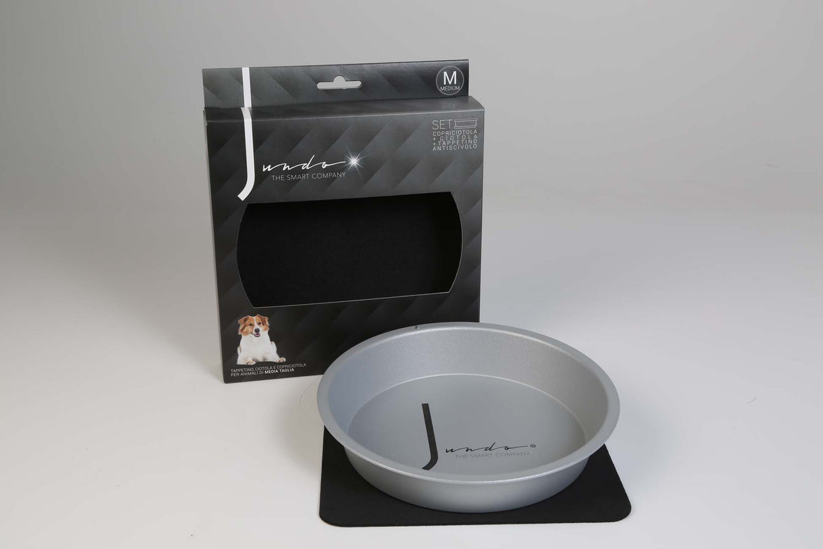 PROMO FINE SERIE !!! Ciotola per Cani Grigia in Alluminio Jundo