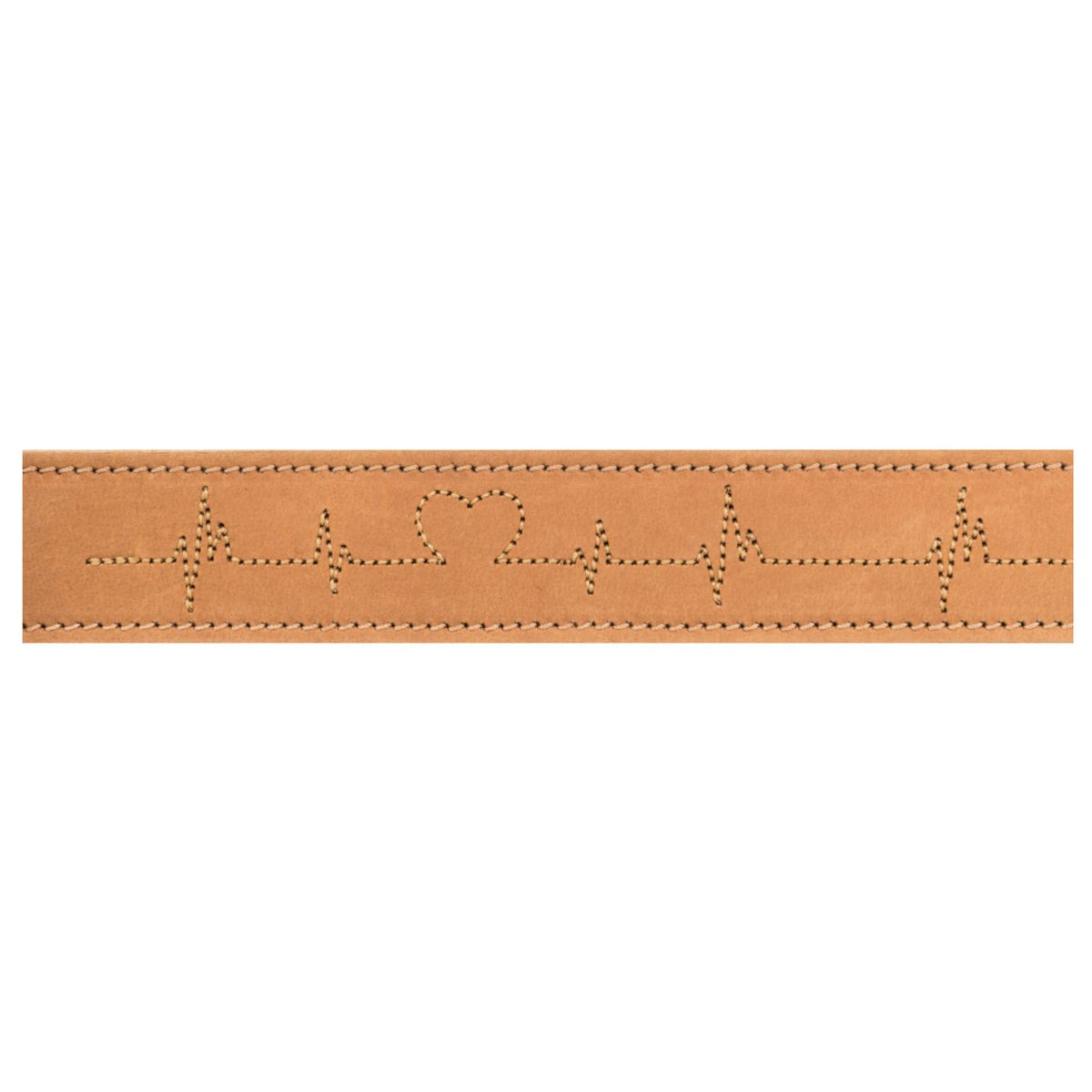 Trixie Collare per Cani Rustic "Heartbeat" Marrone