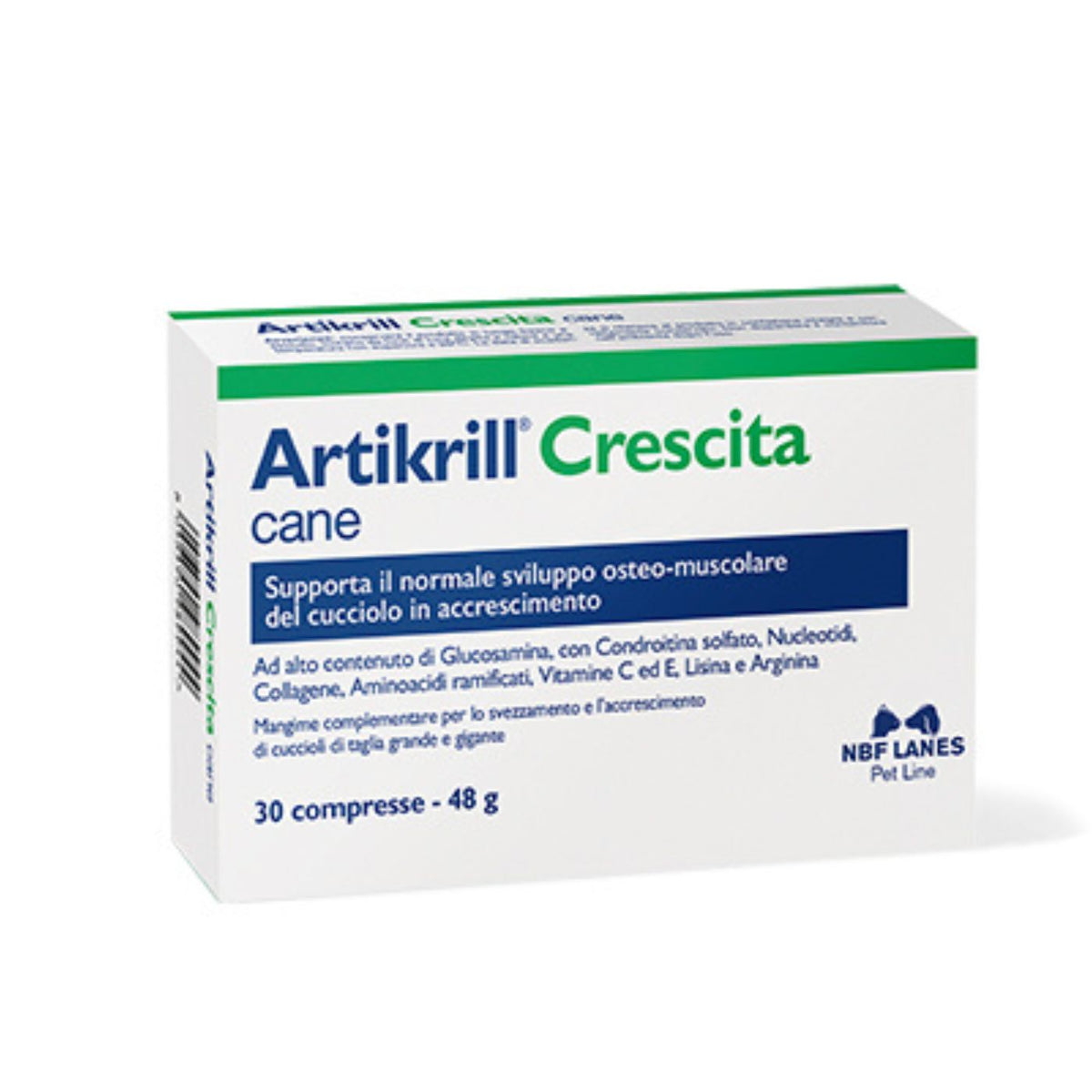 Artikrill Crescita Integratore per Cani Compresse Nbf Lanes