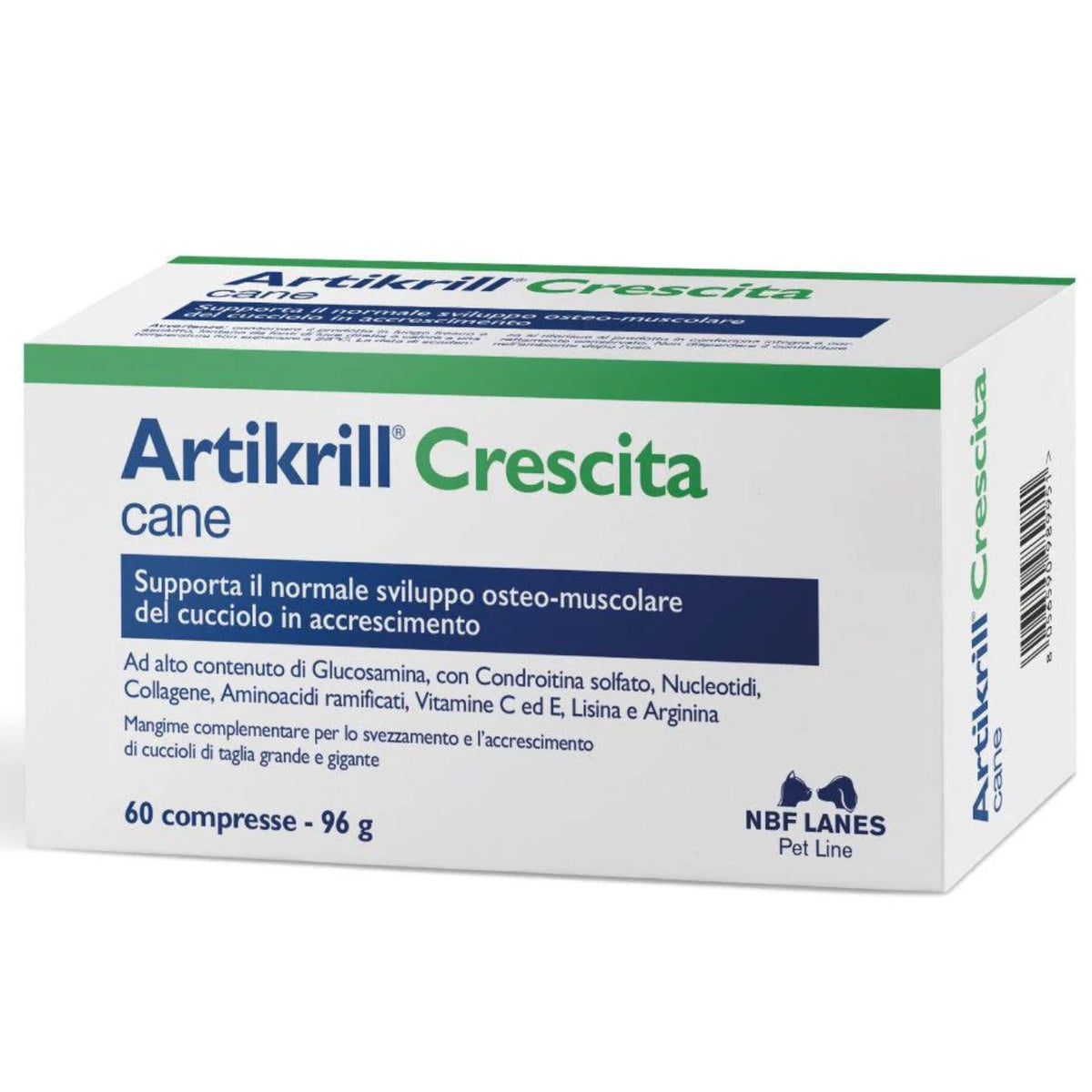 Artikrill Crescita Integratore per Cani Compresse Nbf Lanes