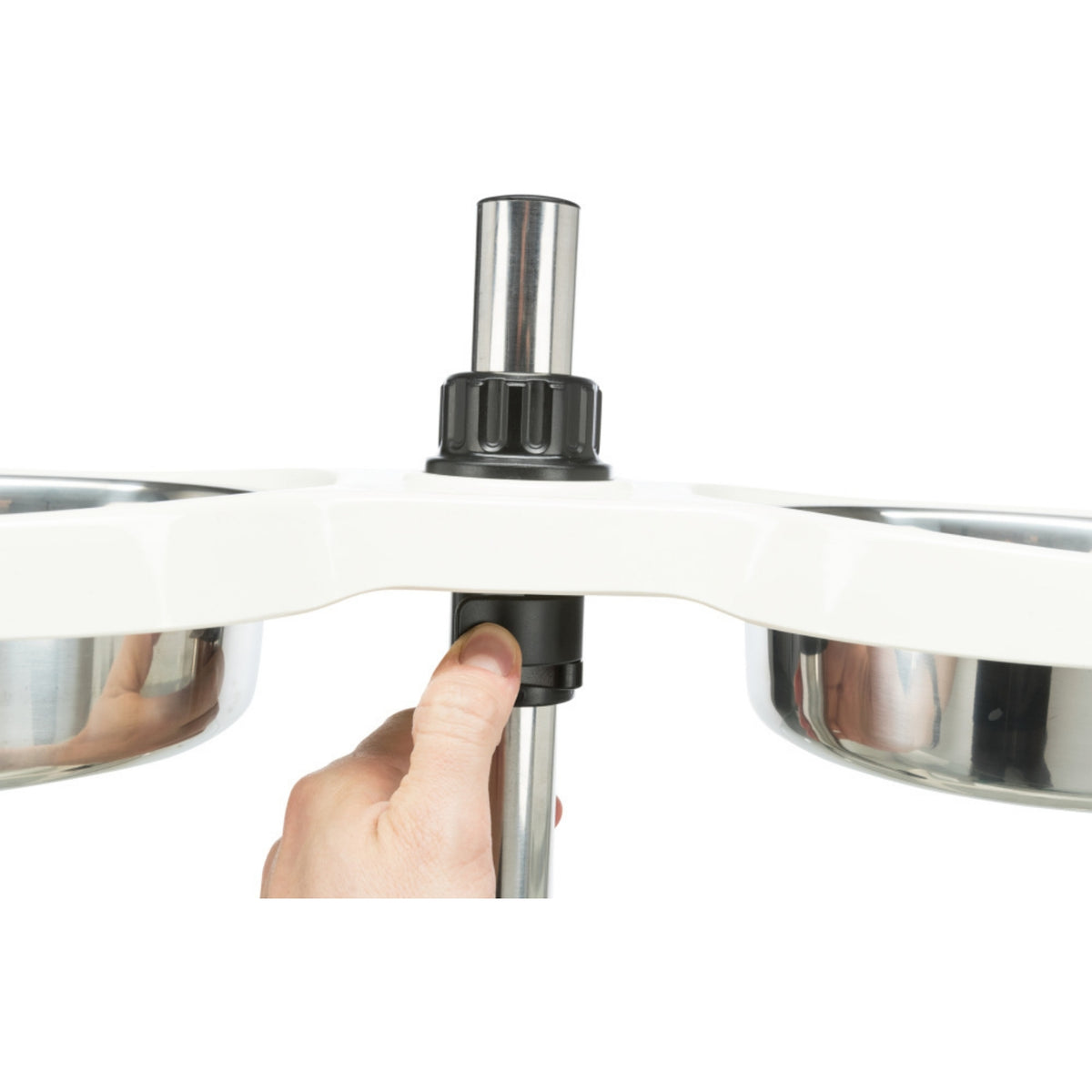 Trixie Alzaciotole per Cani Bar in Melamina / Acciaio Inox 2 x 1,6 l / d. 21 cm