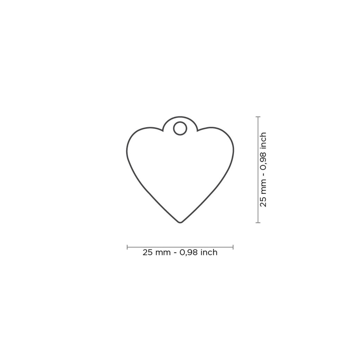 MyFamily Medaglietta per Cani e Gatti Personalizzabile Cuore Glitter Shine Grigio