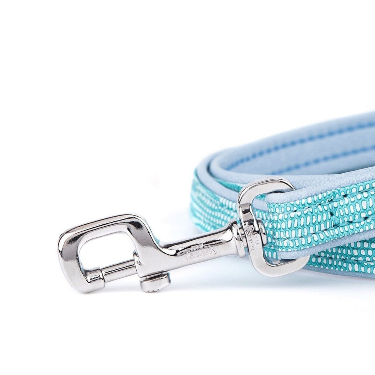 MyFamily Guinzaglio per Cani in Similpelle Turchese 110 x 1,2 cm Saint Tropez