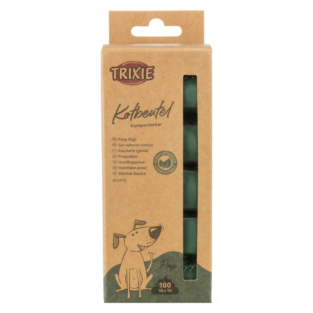 Trixie Sacchetti Igienici Compostabili in Amido di Mais per Cani conf. da 10 Rotoli x 10 pz