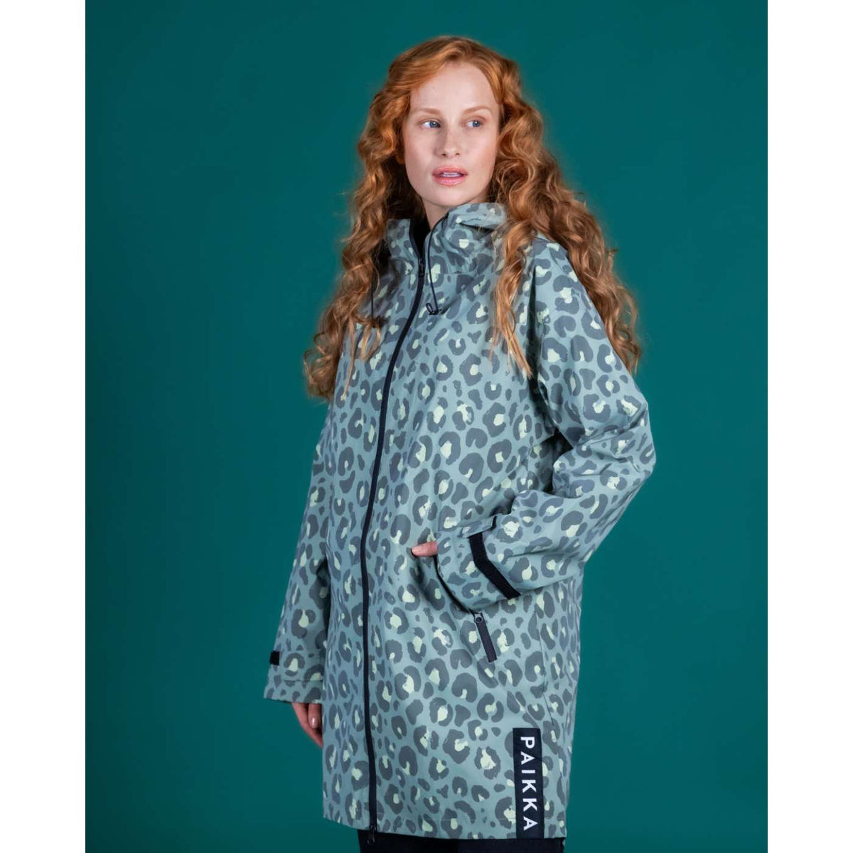 Paikka Impermeabile Alta Visibilità da Donna Leo Verde