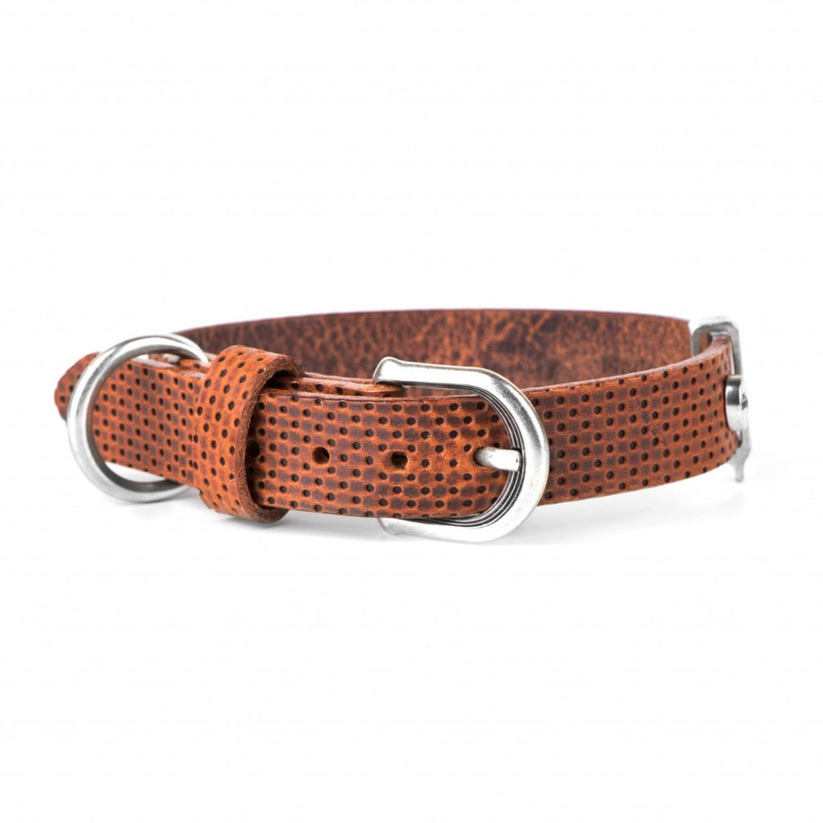 PROMO FINE SERIE !!! MyFamily Collare per Cani in Pelle Marrone Monza