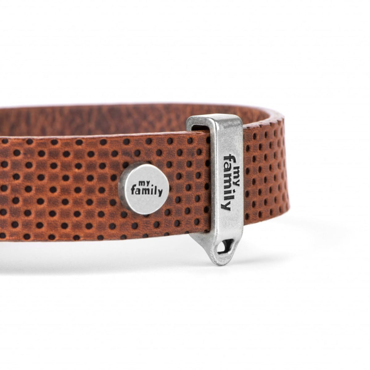 PROMO FINE SERIE !!! MyFamily Collare per Cani in Pelle Marrone Monza