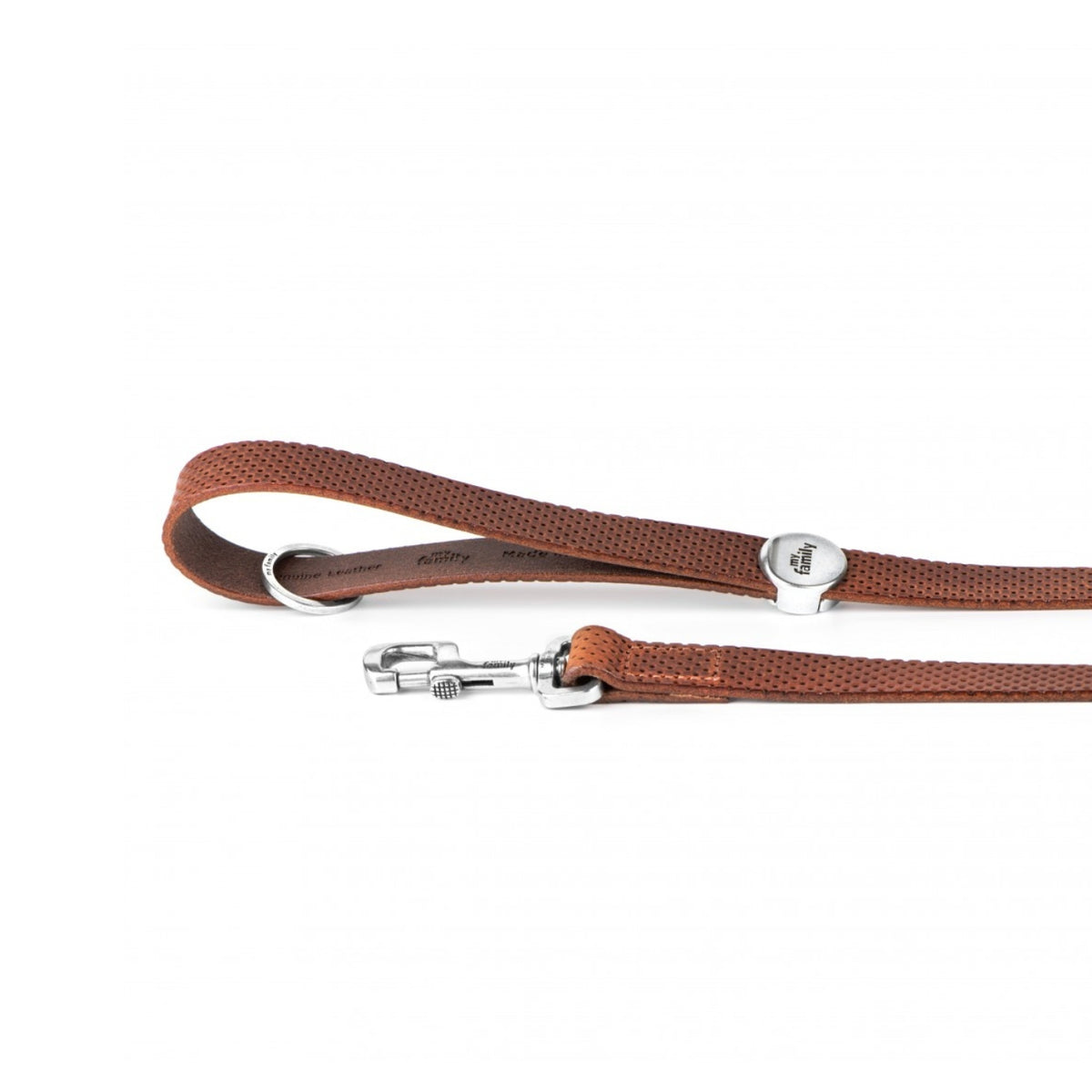 MyFamily Guinzaglio per Cani in Pelle Marrone 110 x 2,2 cm Monza