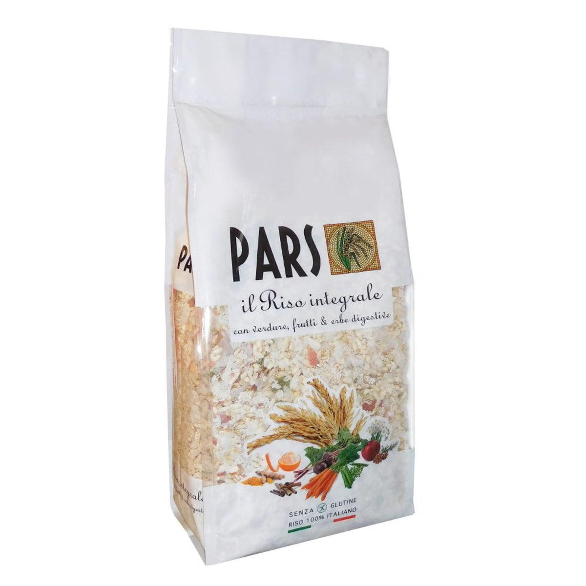 Pars Riso Soffiato Integrale con Verdure Frutti e Erbe Digestive 1Kg