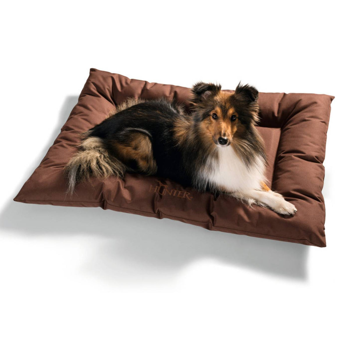Hunter Cuscino Letto per Cani Gent Antibatterico Marrone 80 x 60 cm