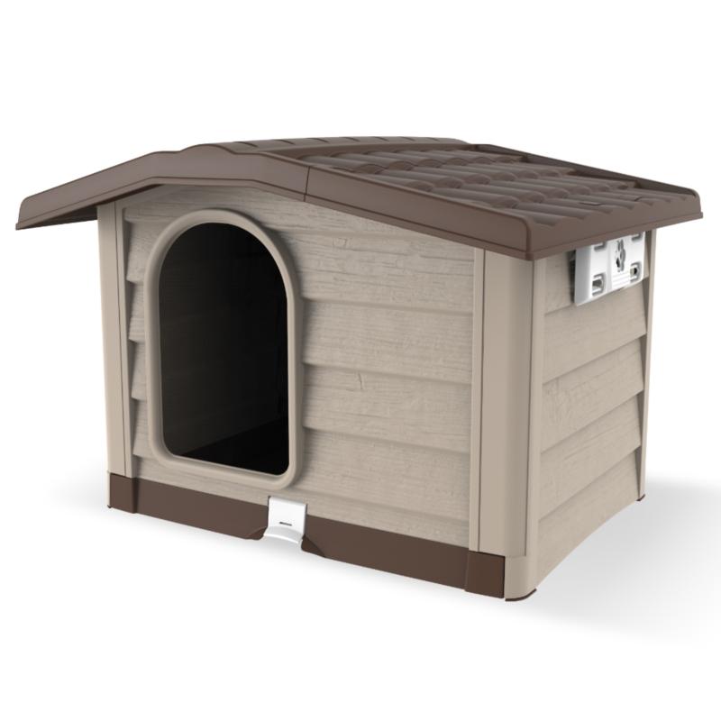 Bama Pet Cuccia per Cani da Esterno Bungalow Beige Bama Pet