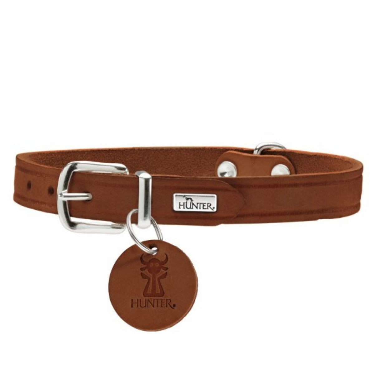 Hunter Collare in Pelle per Cani Aalborg Cognac