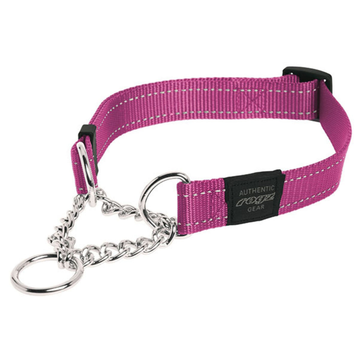 Rogz Collare Semi Strozzo per Cani Obedience Rosa
